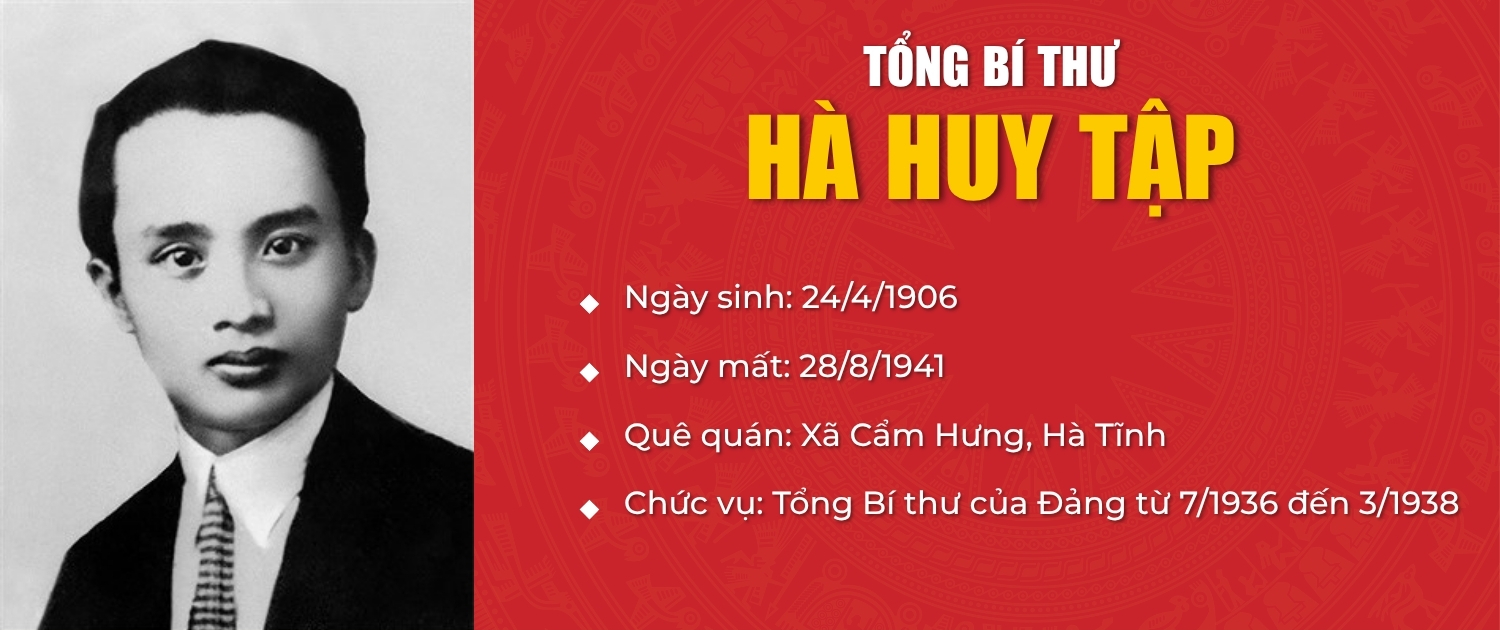 Quá trình hoạt động cách mạng của Tổng Bí thư Hà Huy Tập 