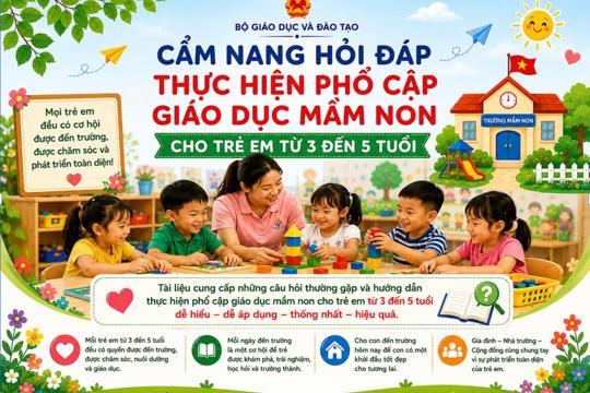 Cẩm nang hỏi đáp thực hiện giáo dục phổ cập mầm non cho trẻ từ 3-5 tuổi