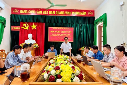 Thường trực HĐND xã Thạch Xuân họp liên tịch chuẩn bị kỳ họp thường lệ giữa năm 2026