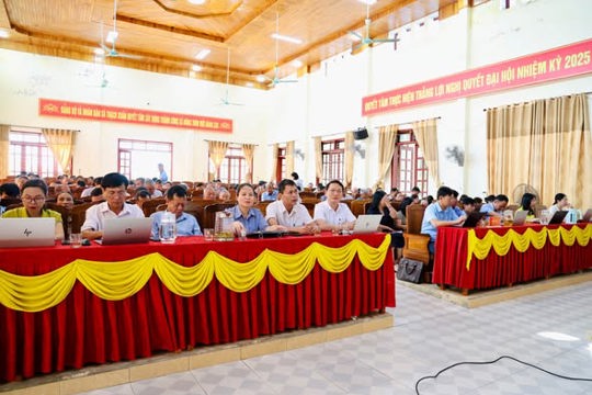 Thạch Xuân: Nghiêm túc học tập, quán triệt Nghị quyết Trung ương 4 khóa XIV