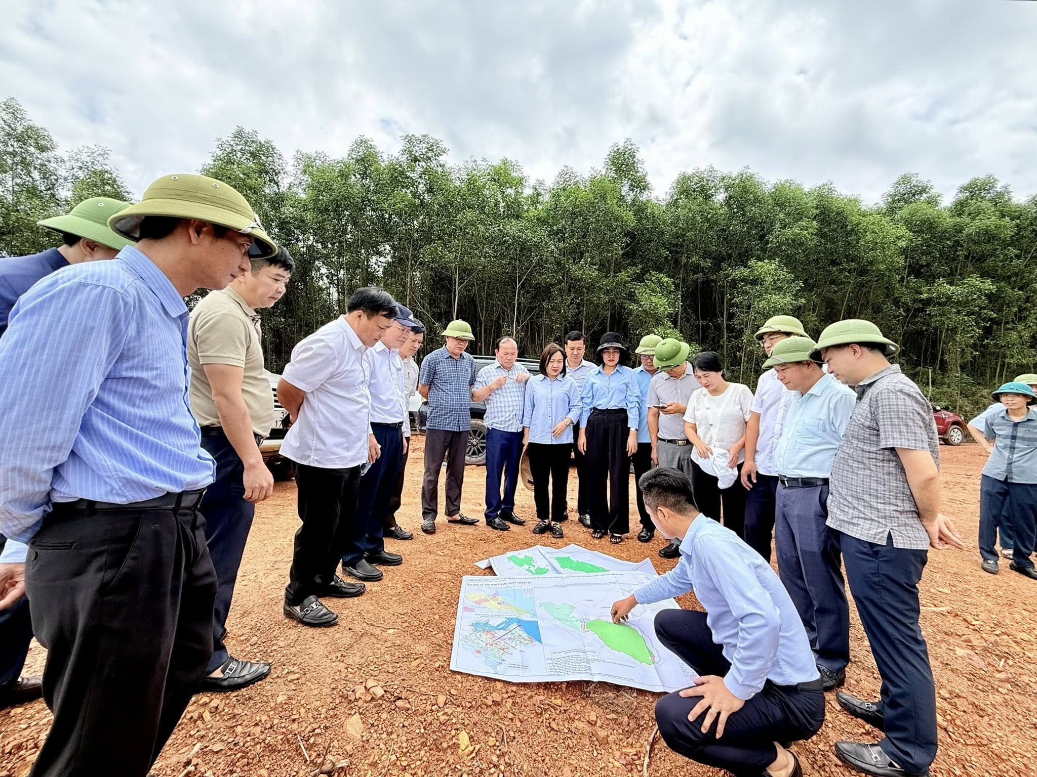 Đoàn công tác do đồng chí Nguyễn Thị Việt Hà - PCT HĐND tỉnh dẫn đầu, với sự tham gia của đại diện Sở Nông nghiệp và Môi trường Hà Tĩnh, Chi cục Kiểm lâm, Ban Quản lý rừng phòng hộ Nam Hà Tĩnh, các hạt kiểm lâm liên quan, lãnh đạo địa phương cùng các chủ đầu tư, đơn vị tư vấn dự án.