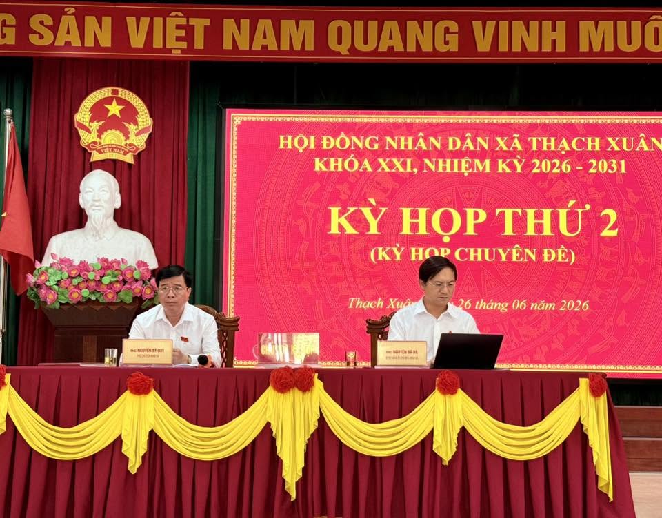 Kỳ họp  thứ 2-HĐND xã Thạch Xuân khóa 21 thông qua nhiều Nghị quyết quan trọng