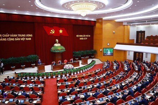 Hướng dẫn nghiên cứu, học tập, quán triệt, tuyên truyền, phổ biến một số nghị quyết của Ban Chấp hành Trung ương Đảng khóa XIV