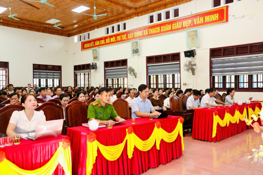 Thạch Xuân lấy ý kiến đề án sắp xếp các cơ sở giáo dục, hướng tới tinh gọn đầu mối, nâng cao chất lượng 