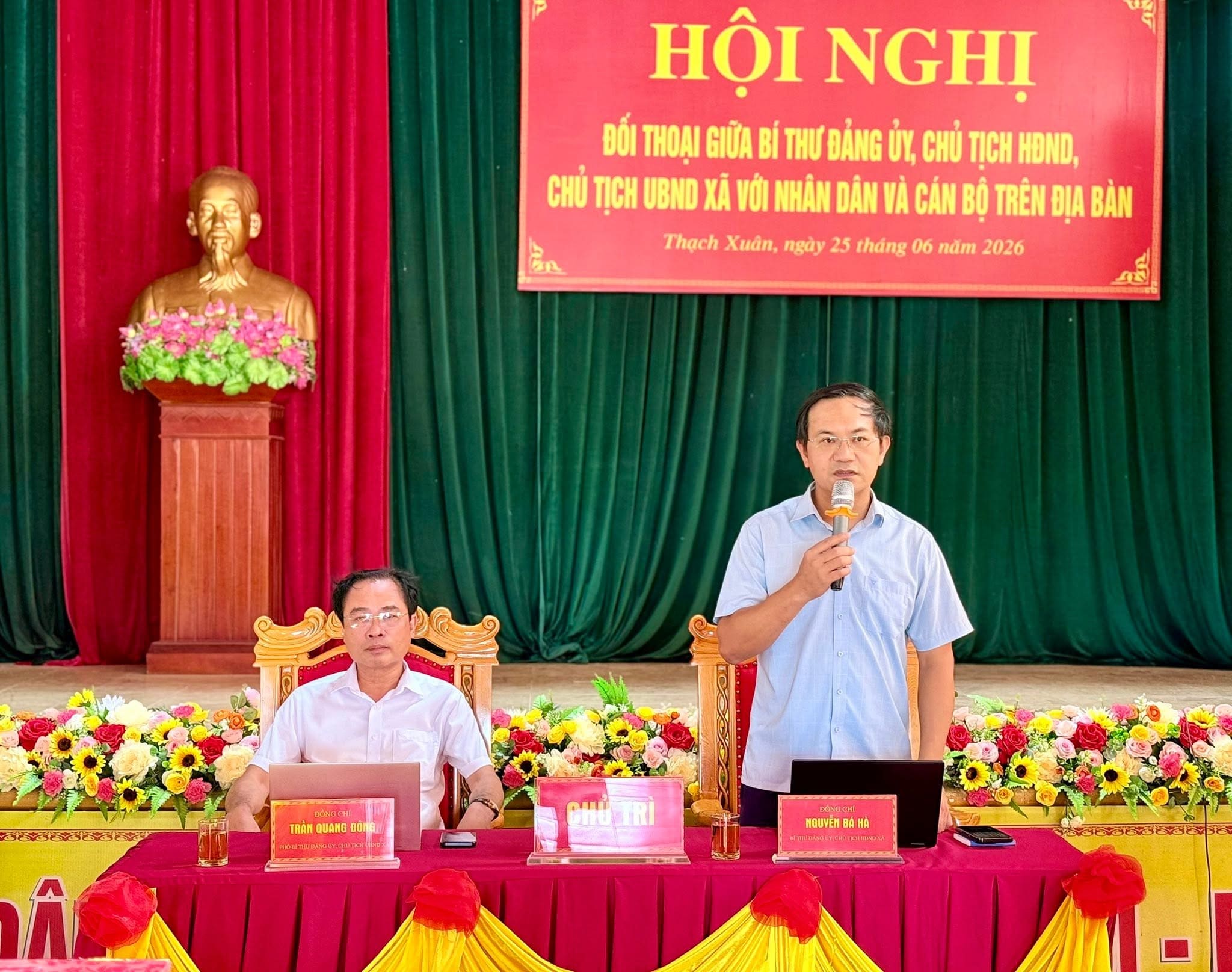 Thạch Xuân đối thoại giữa người đứng đầu với cán bộ, Nhân dân tập trung tháo gỡ vướng mắc về đất đai, môi trường