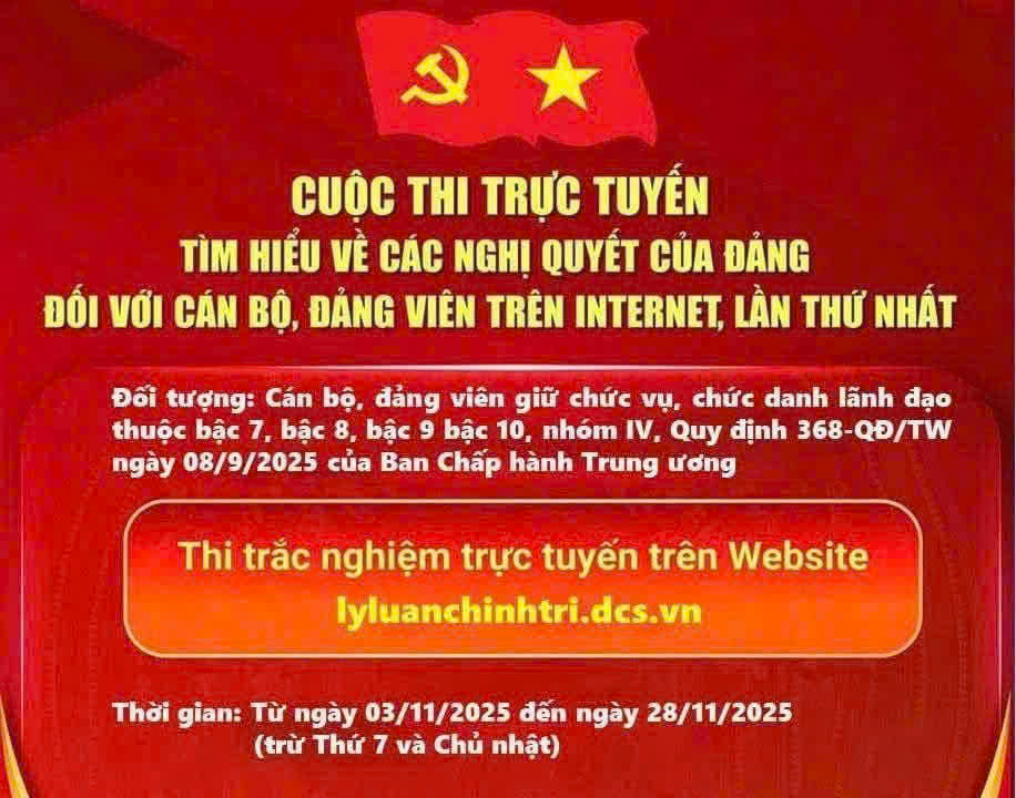 Xã Thạch Xuân triển khai hưởng ứng Cuộc thi trực tuyến tìm hiểu về các nghị quyết của Đảng trên Internet, lần thứ nhất