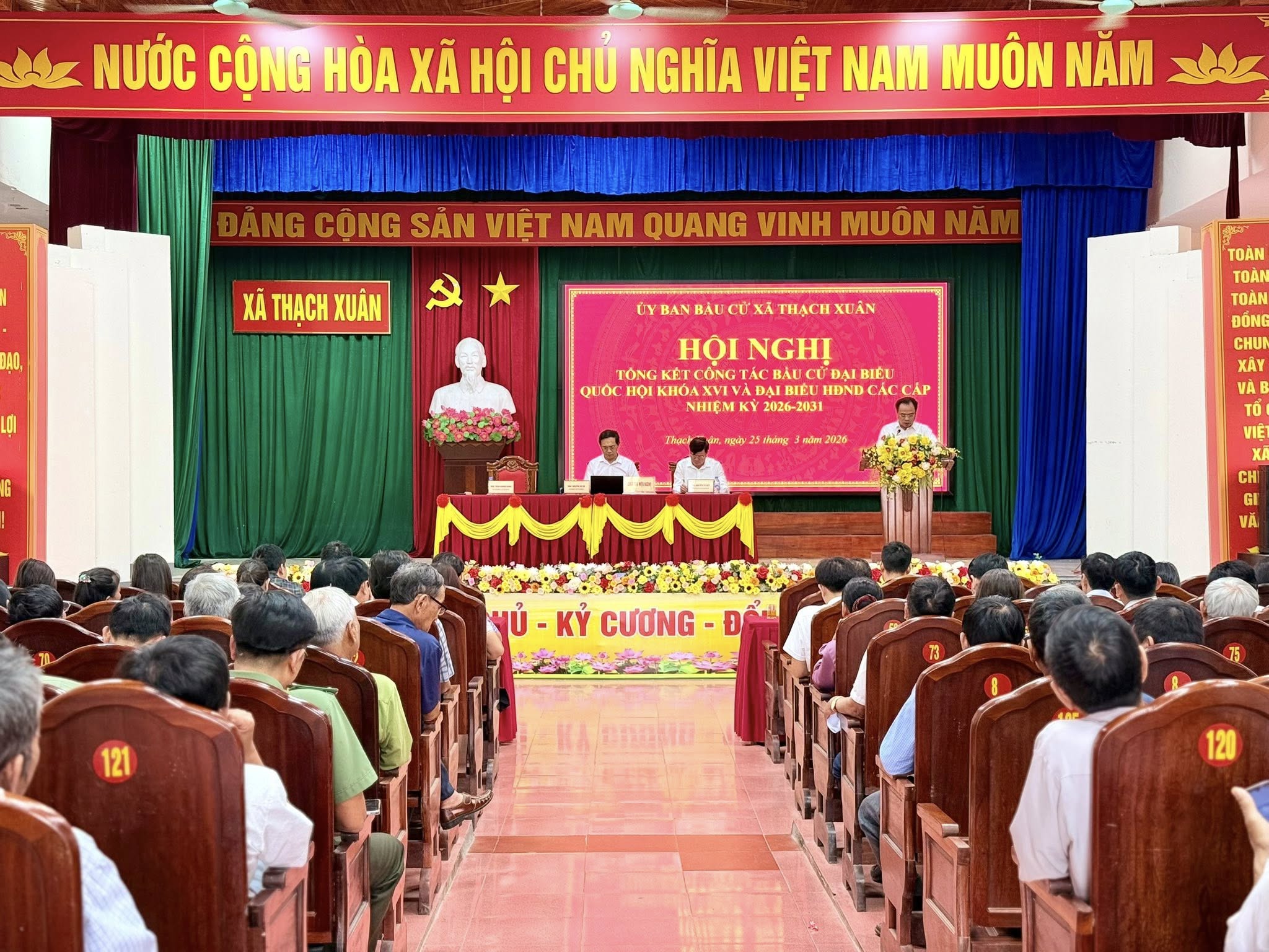 Thạch Xuân tổng kết công tác bầu cử Quốc hội khóa XVI và Đại biểu Hội đồng nhân dân các cấp nhiệm kỳ 2026 - 2031 